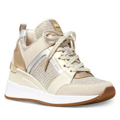 knöchel sneaker gold weiss michael kors|Michael Kors gold shoes for women.